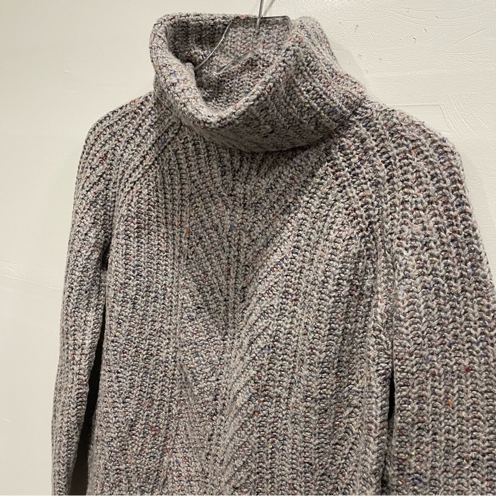 Madewell Colorfleck Ribbed Turtleneck Sweater Knit Size X-Small - Picture 4 of 11